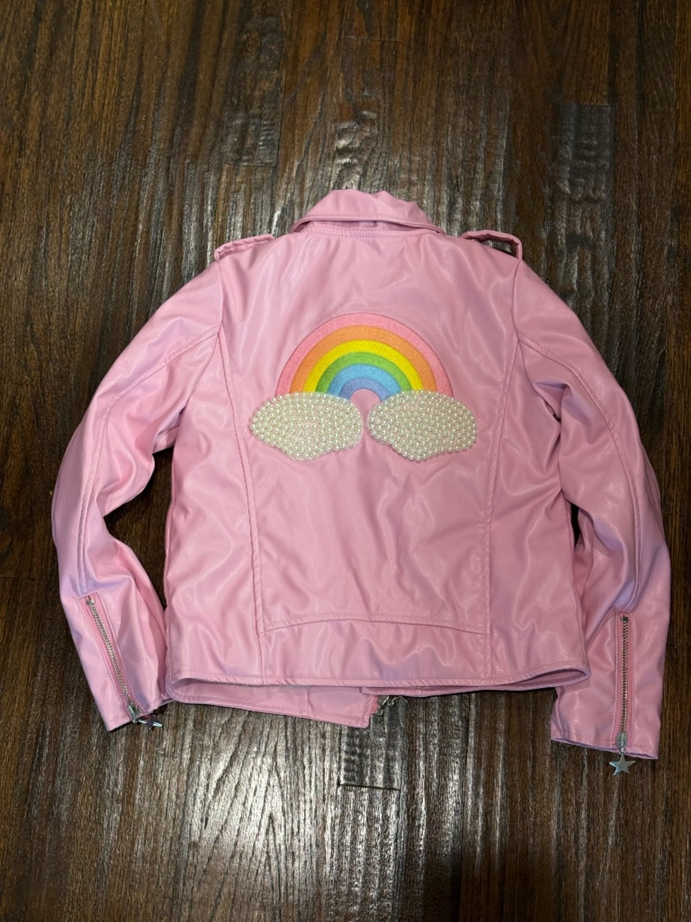 Lola & the Boys Pink Rainbow Jacket